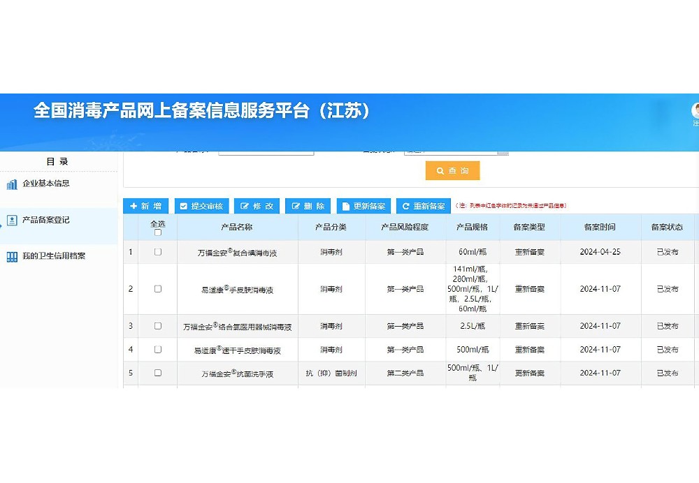全國消毒產(chǎn)品網(wǎng)上信息服務平臺公示 2